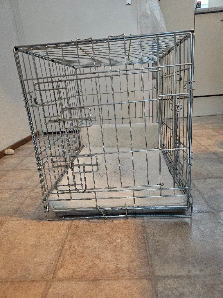 Hondenbench 60x42x48 cm (LxBxH), Dieren en Toebehoren, Ophalen, Zo goed als nieuw
