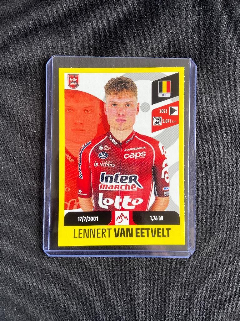 Lennert Van Eetvelt Panini Tour de France 2026 Sticker Lotto, Verzenden, Zo goed als nieuw, Overige sporten, Poster, Plaatje of Sticker