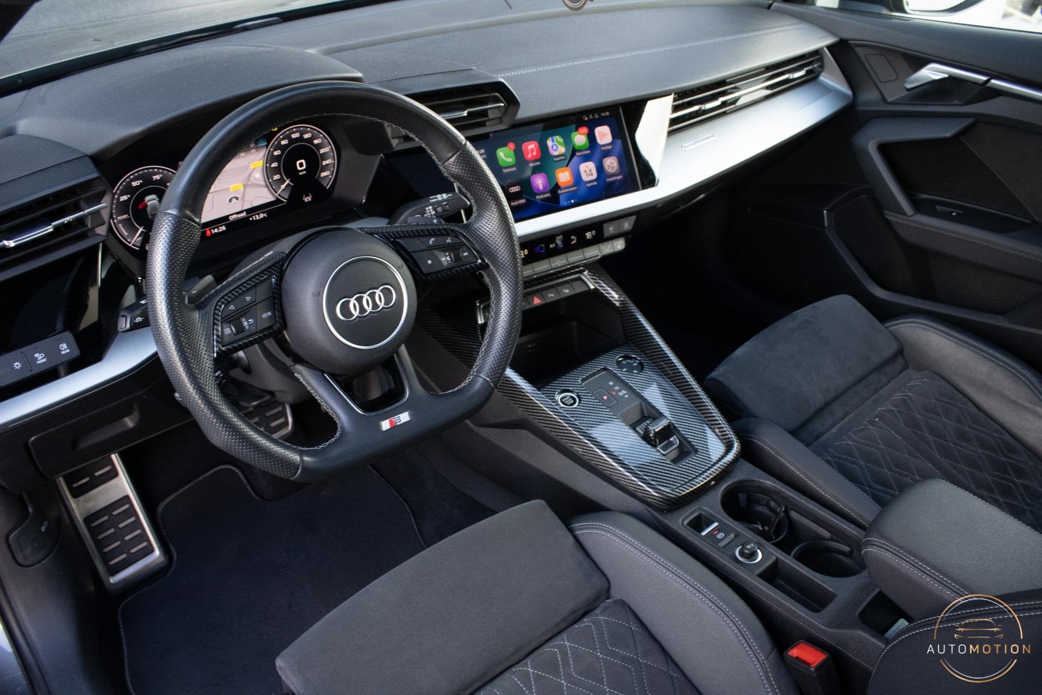 Audi A3 Sportback 40 TFSIe S-Line PANO RS ZETEL MATRIX CAMER, Auto's, Stof, Gebruikt, 4 cilinders, Plug-in hybride