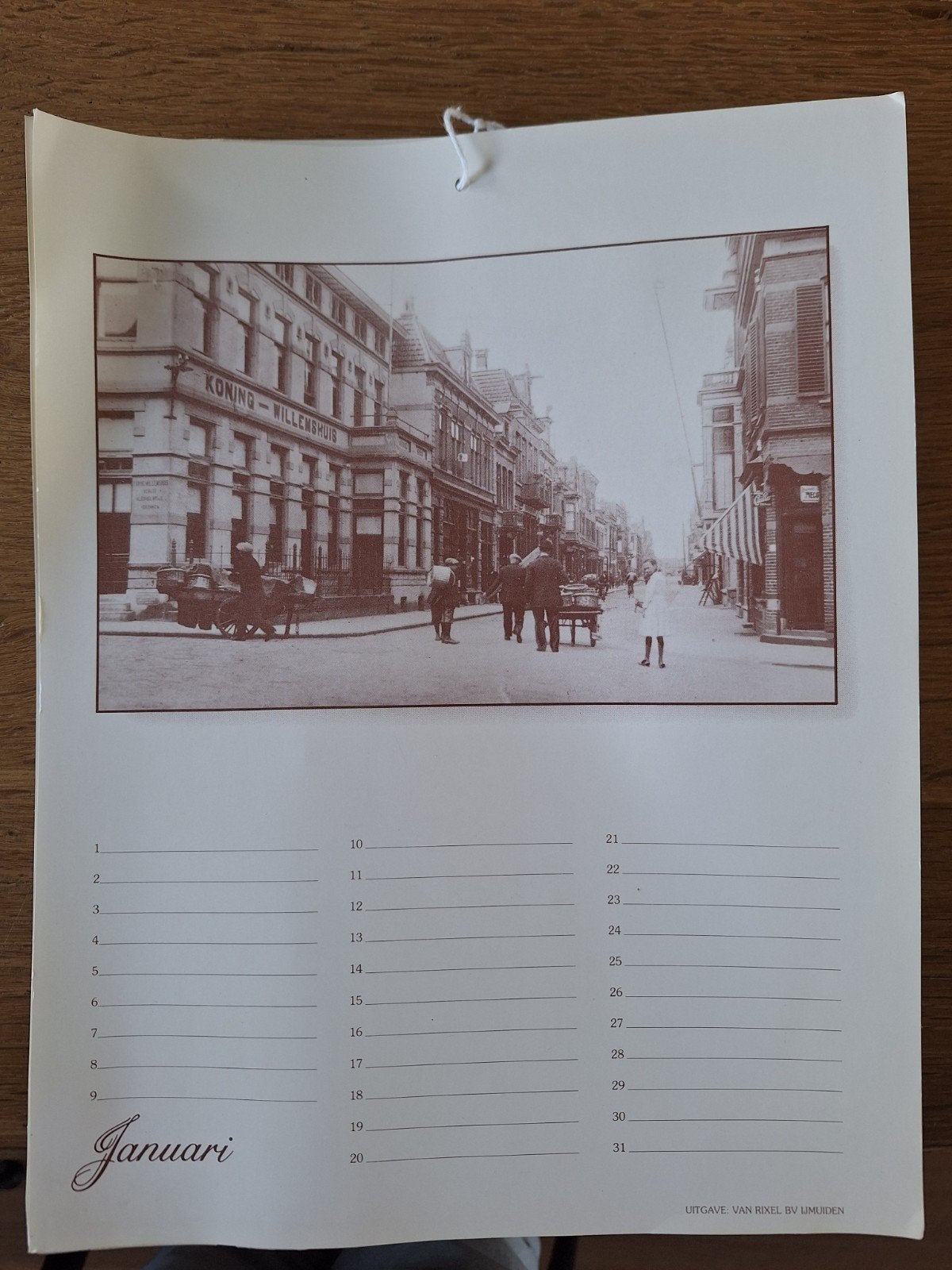 Kalender Ijmuiden oude foto's, Ophalen, Maandkalender