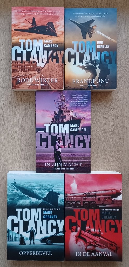 Tom Clancy - 5 titels, Ophalen, Zo goed als nieuw, Tom Clancy, Amerika