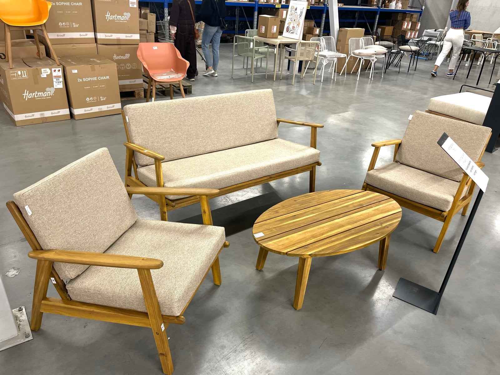 Sens-Line Ibiza  loungeset - 2x stoelen + tafel, 2 zitplaatsen, Bijzettafel, Nieuw, Ophalen of Verzenden