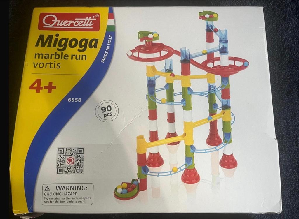 Quercetti Migoga Marble Run Vortis knikkerbaan 90 stuks, Ophalen of Verzenden, Gebruikt, Jongen of Meisje