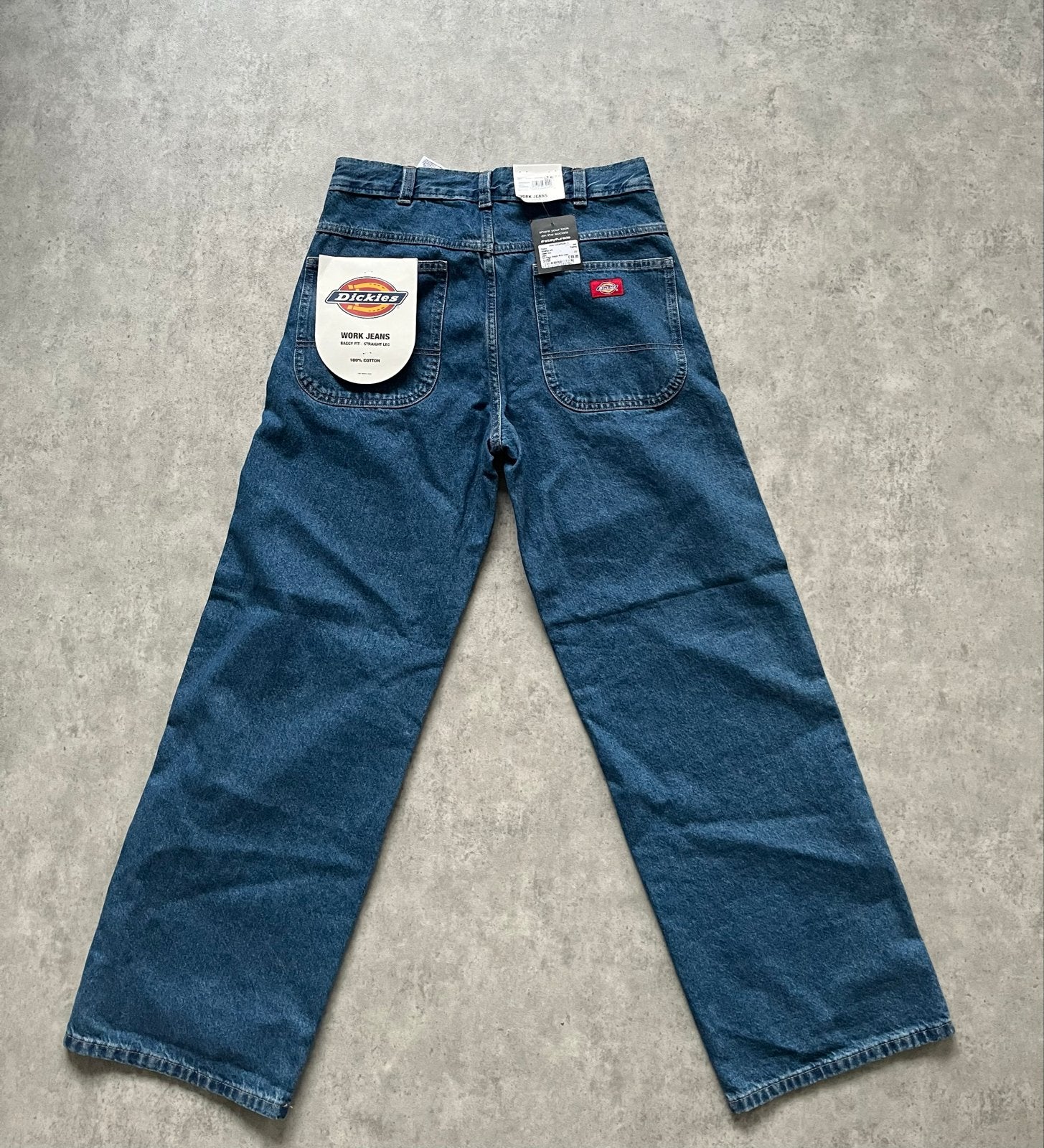 Nieuwe Dickies Baggy Straight Work Jeans W31, Ophalen of Verzenden, Nieuw, Blauw, W33 - W34 (confectie 48/50)
