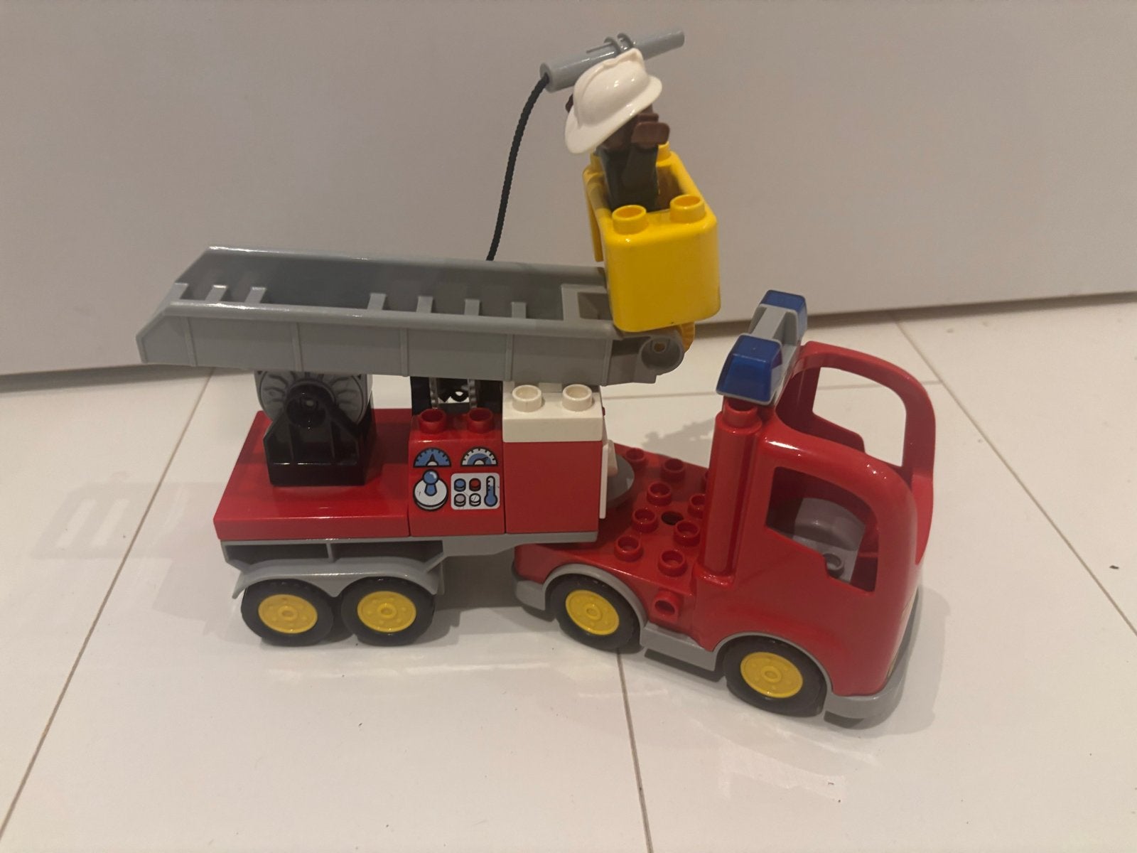 Lego Duplo Brandweerwagen met Brandweerman, Kinderen en Baby's, Speelgoed | Duplo en Lego, Ophalen, Gebruikt, Overige thema's