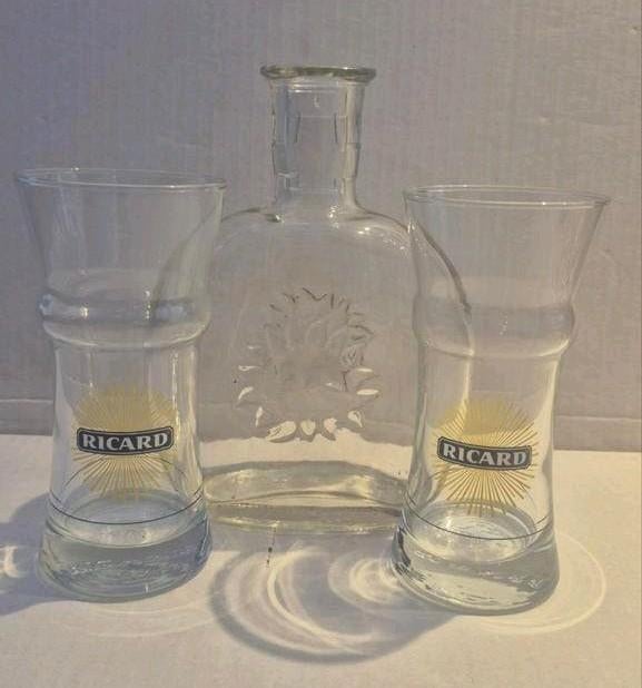 Ricard setje (A), Ophalen of Verzenden, Borrel- of Shotglas