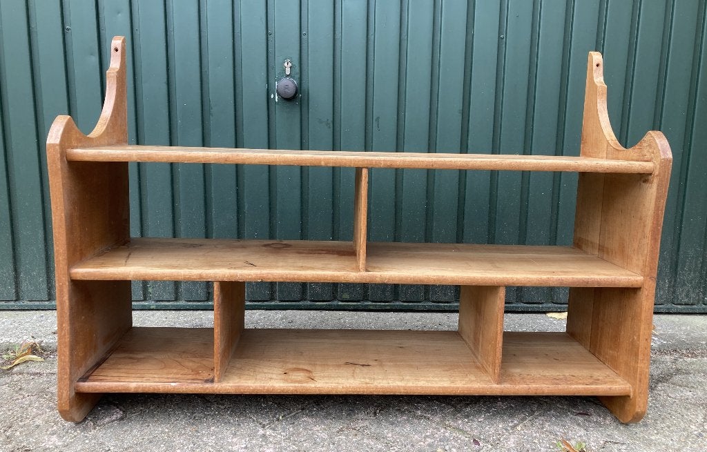 Brocante houten open hangkast - vakkenkast - boekenkast, Ophalen
