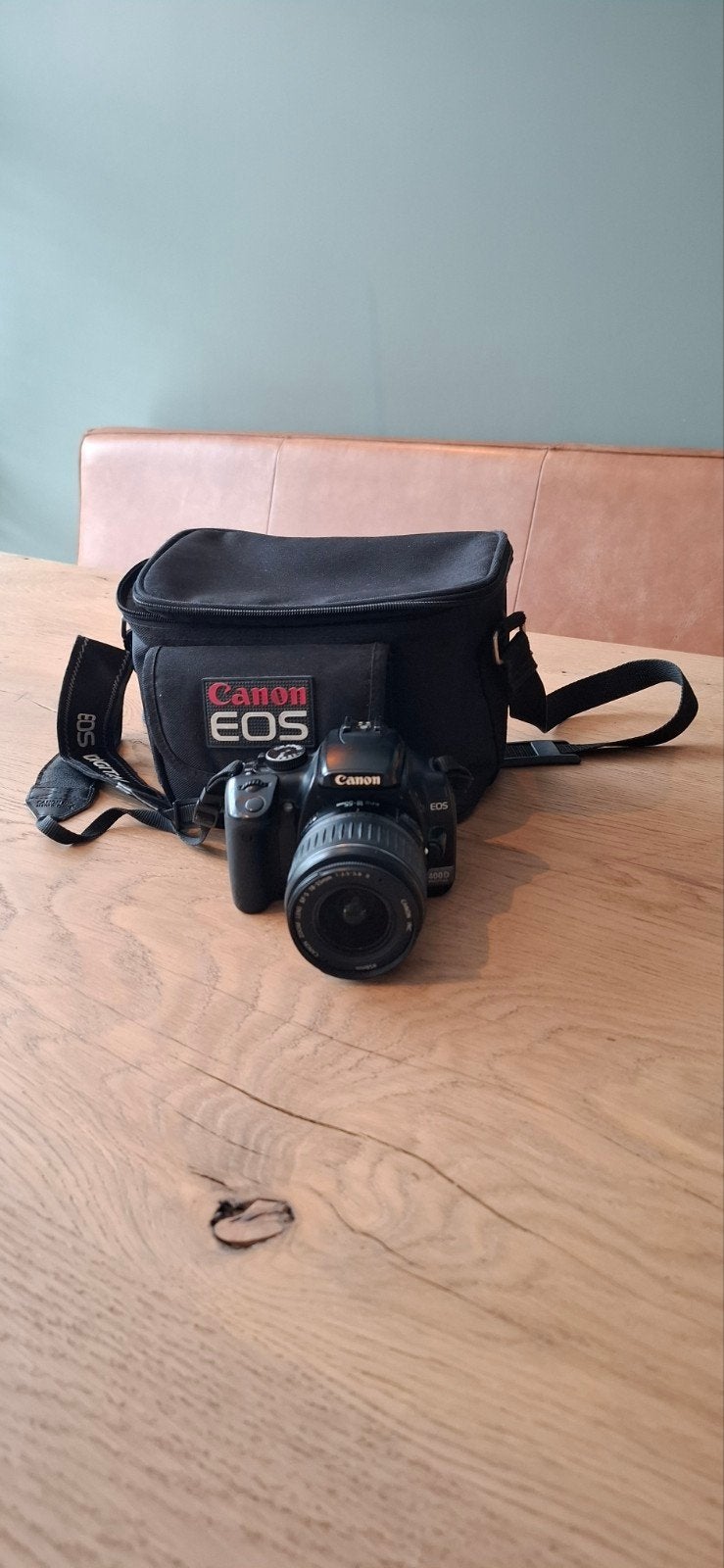 Canon EOS 400D spiegelreflexcamera met tas, Ophalen, Gebruikt, Spiegelreflex, Canon