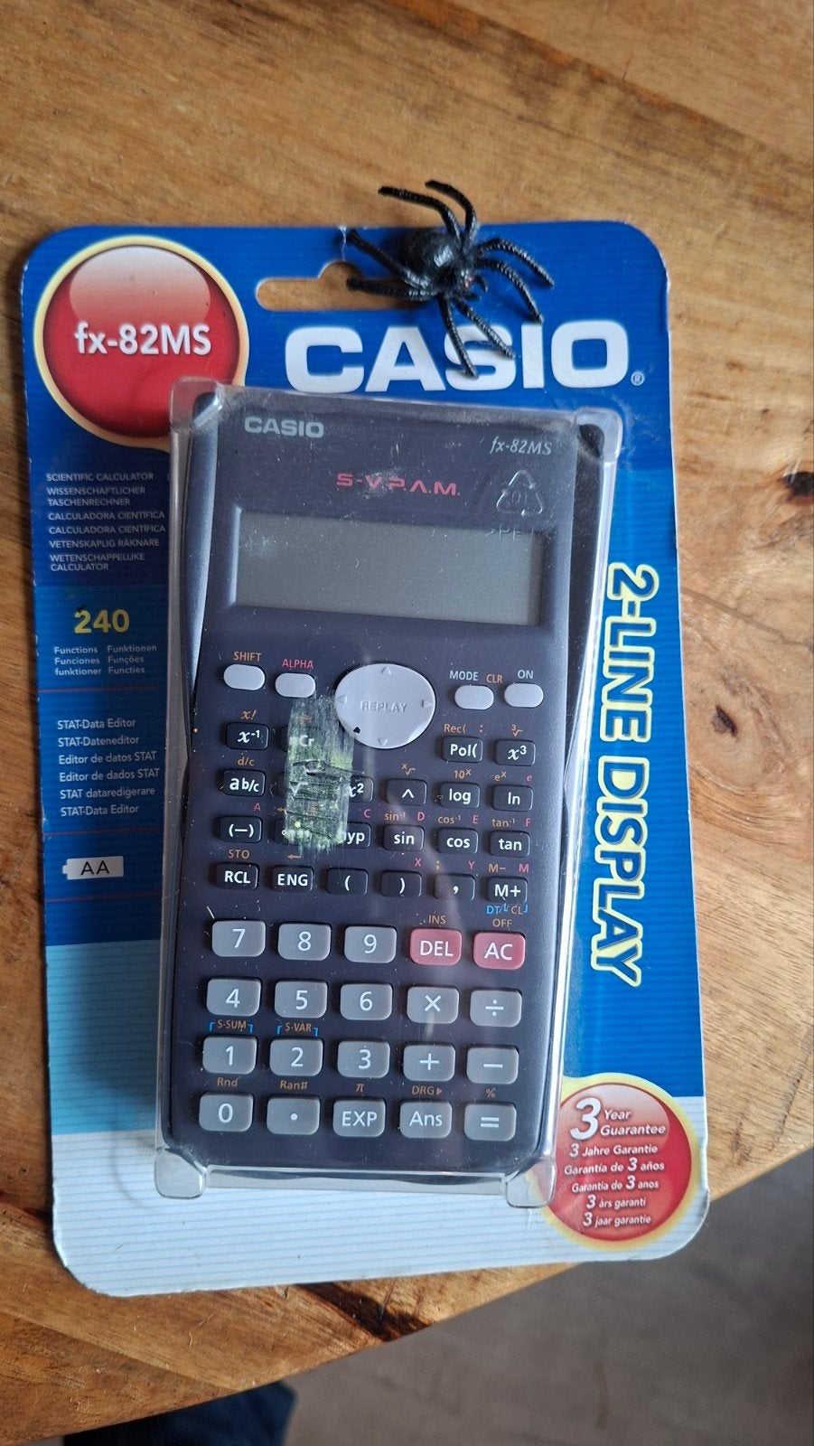 Casio fx-82ms rekenmachine met hard cover, Ophalen, Nieuw