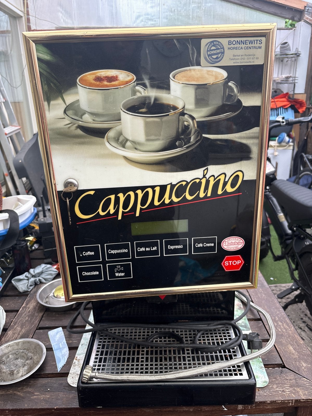 Professionele Cappuccino Koffiemachine Horeca, Witgoed en Apparatuur, Koffiezetapparaten, Gebruikt, Overige typen, 10 kopjes of meer