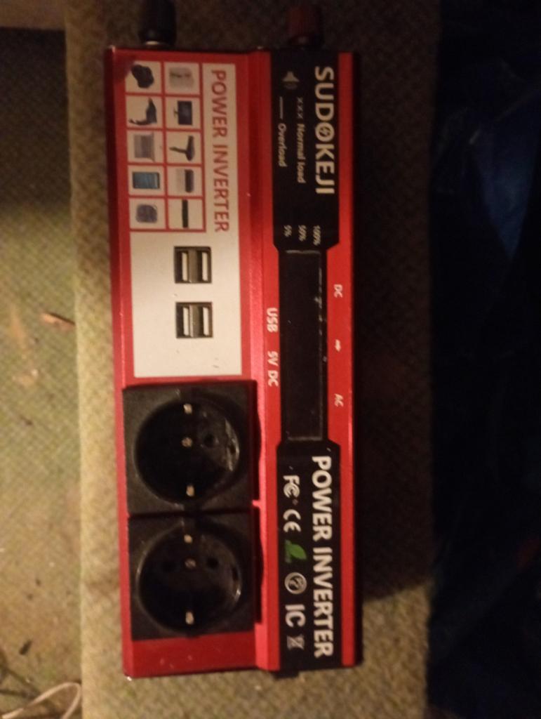SUDOKEJI Power Inverter 12V naar 230V 4000W, Ophalen of Verzenden