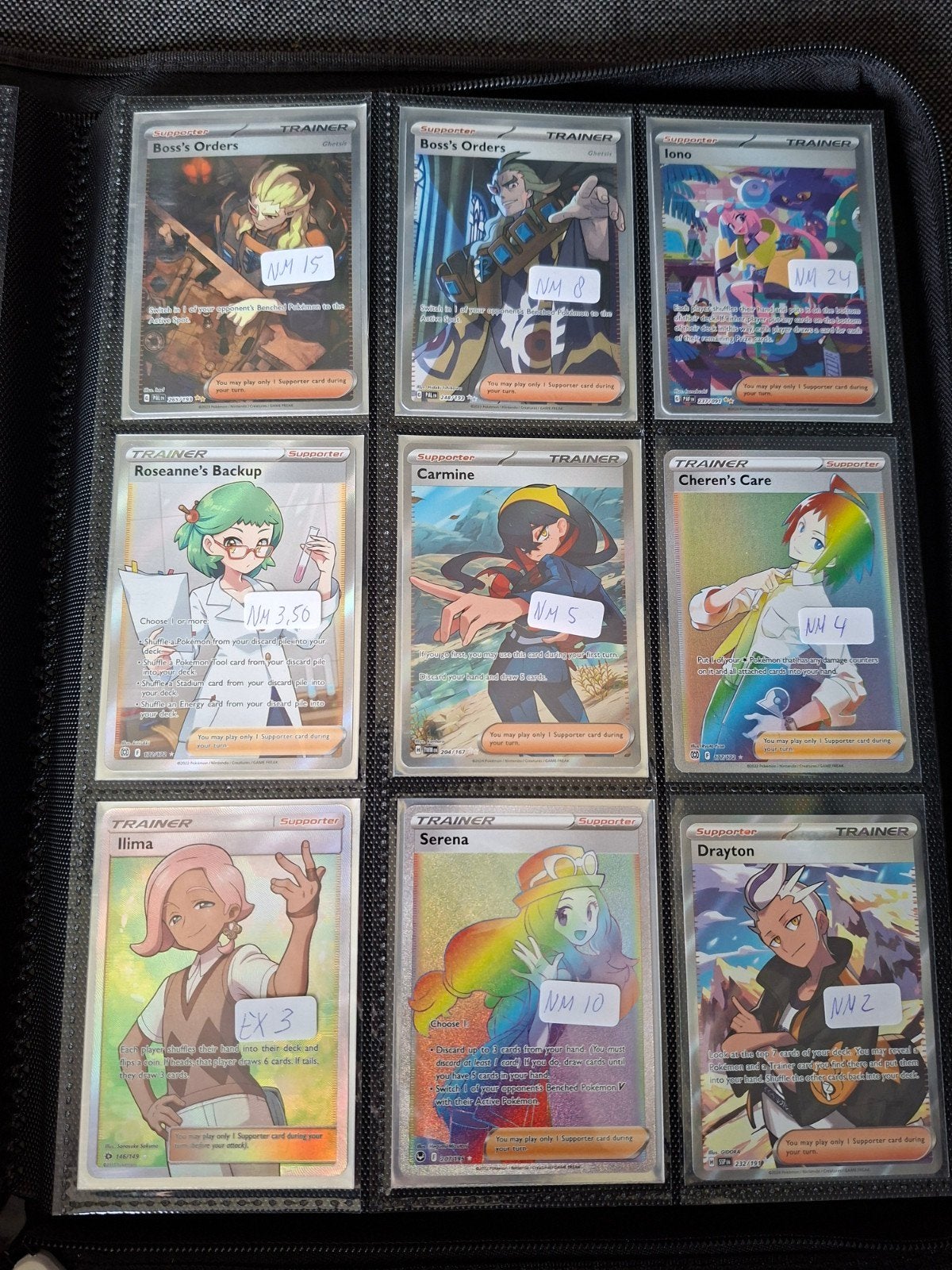 Pokémon Trainer Kaarten Collectie - Diverse Zeldzaamheden, Ophalen of Verzenden, Zo goed als nieuw, Meerdere kaarten, Foil