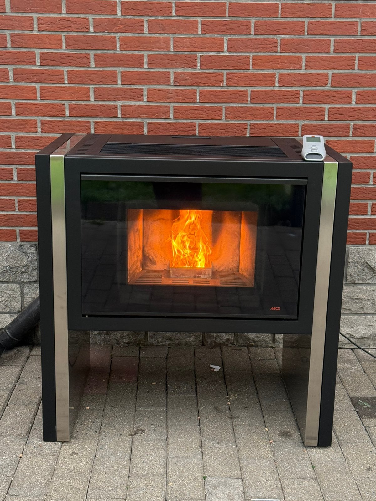 Pelletkachel mcz paronama 8,5kw gratis levering !, Ophalen of Verzenden, Zo goed als nieuw, Hout, Houtkachel