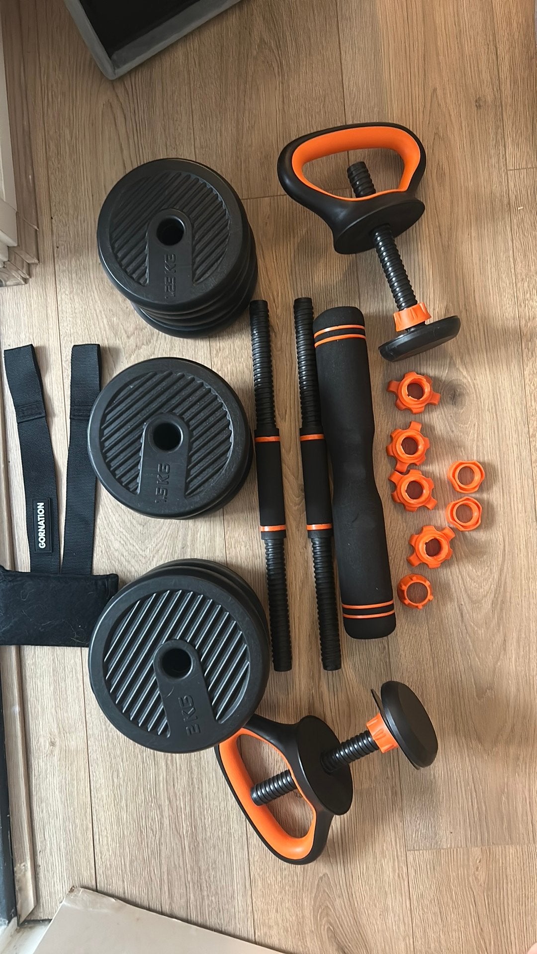 At home weight set, Ophalen, Zo goed als nieuw