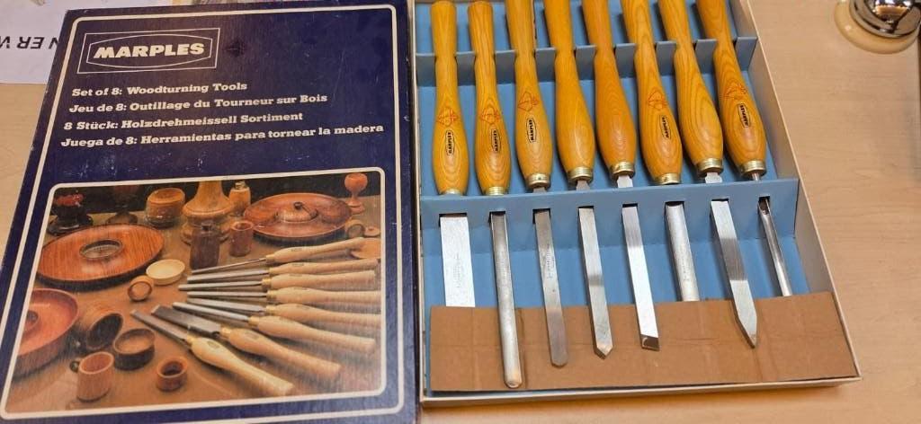 Marples Houtdraaibeitel Set (8-delig) Made in Sheffield, Antiek en Kunst, Antiek | Gereedschap en Instrumenten, Ophalen of Verzenden