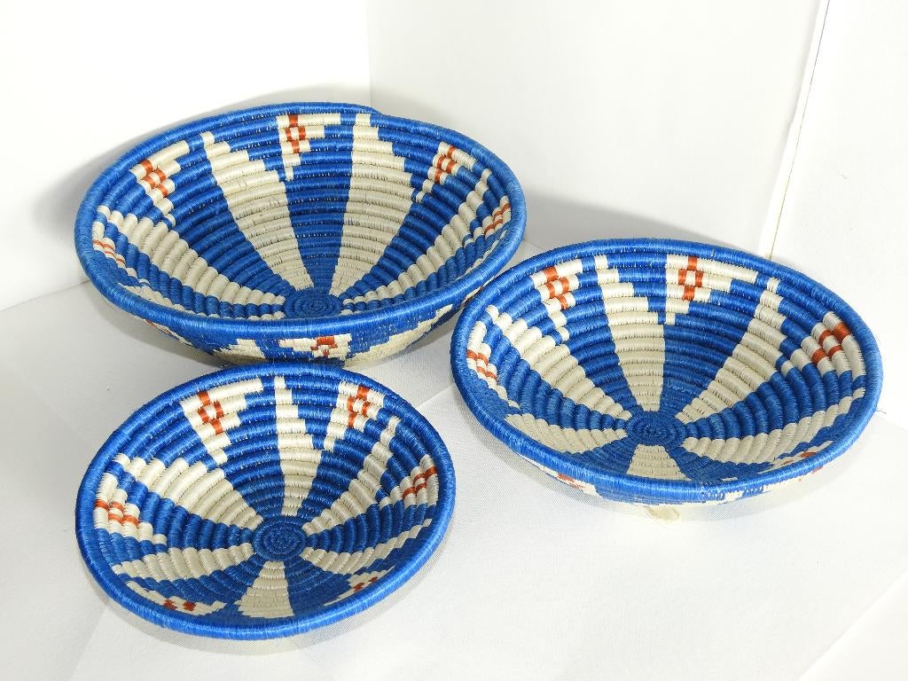 3 stuks manden set, 28 cm, 30 cm, Verzenden, Meerkleurig