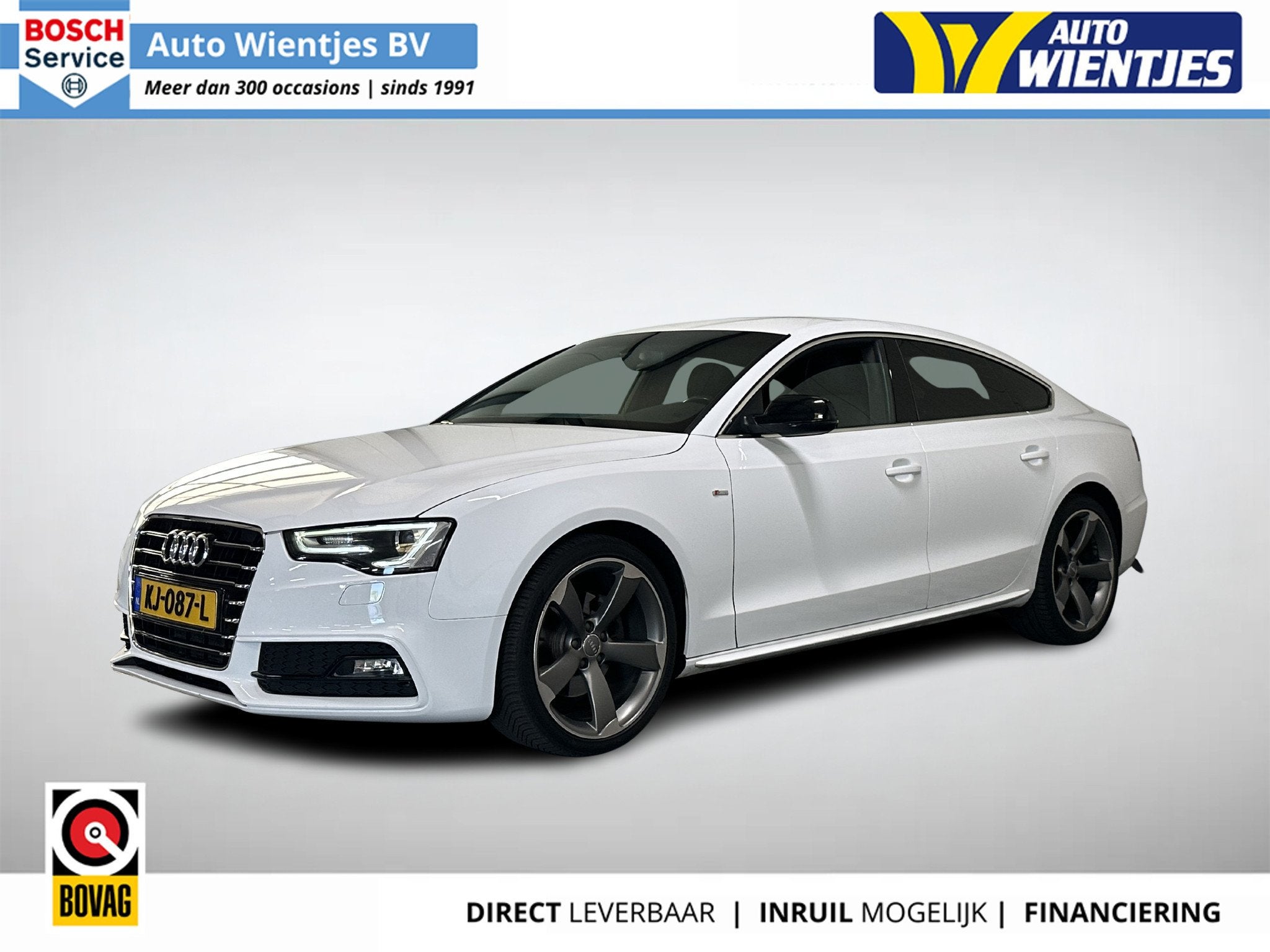 Audi A5 Sportback 1.8 TFSI Aut | Adrenalin S-Line | Navi | X, Auto's, Gebruikt, Euro 6, 4 cilinders, Wit