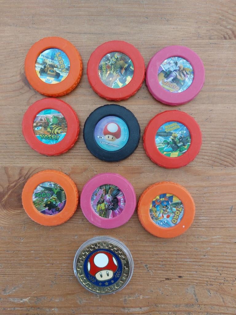 Mario coins met speciale paddenstoel, Verzamelen, Supermarktacties, Ophalen of Verzenden