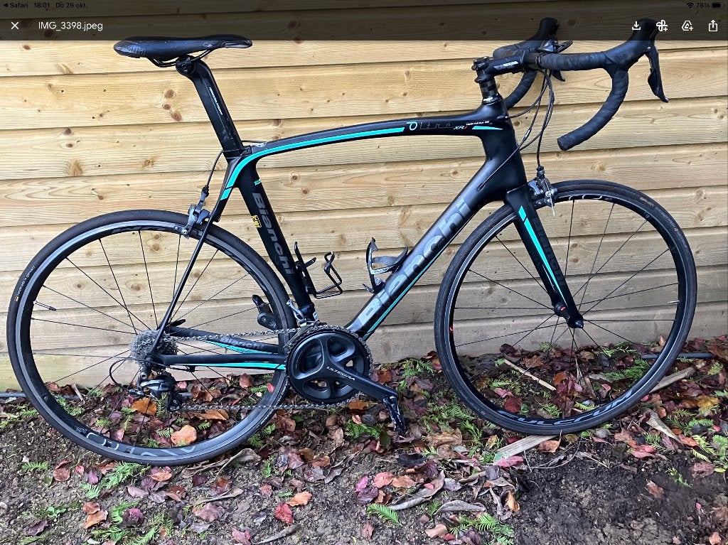 Bianchi heren racefiets, Fietsen en Brommers, 28 inch, Gebruikt, Carbon, 10 tot 15 versnellingen