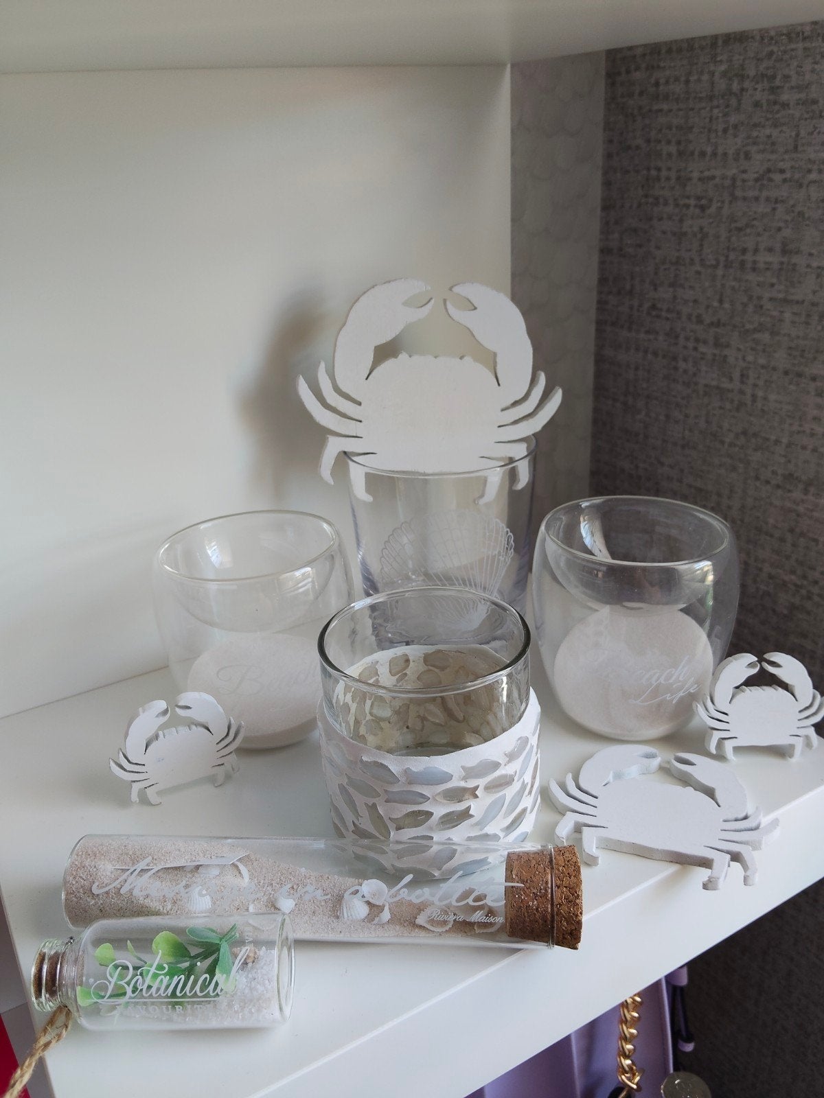 Riviera Maison beach setje, Ophalen of Verzenden, Zo goed als nieuw, Glas, Overige stijlen