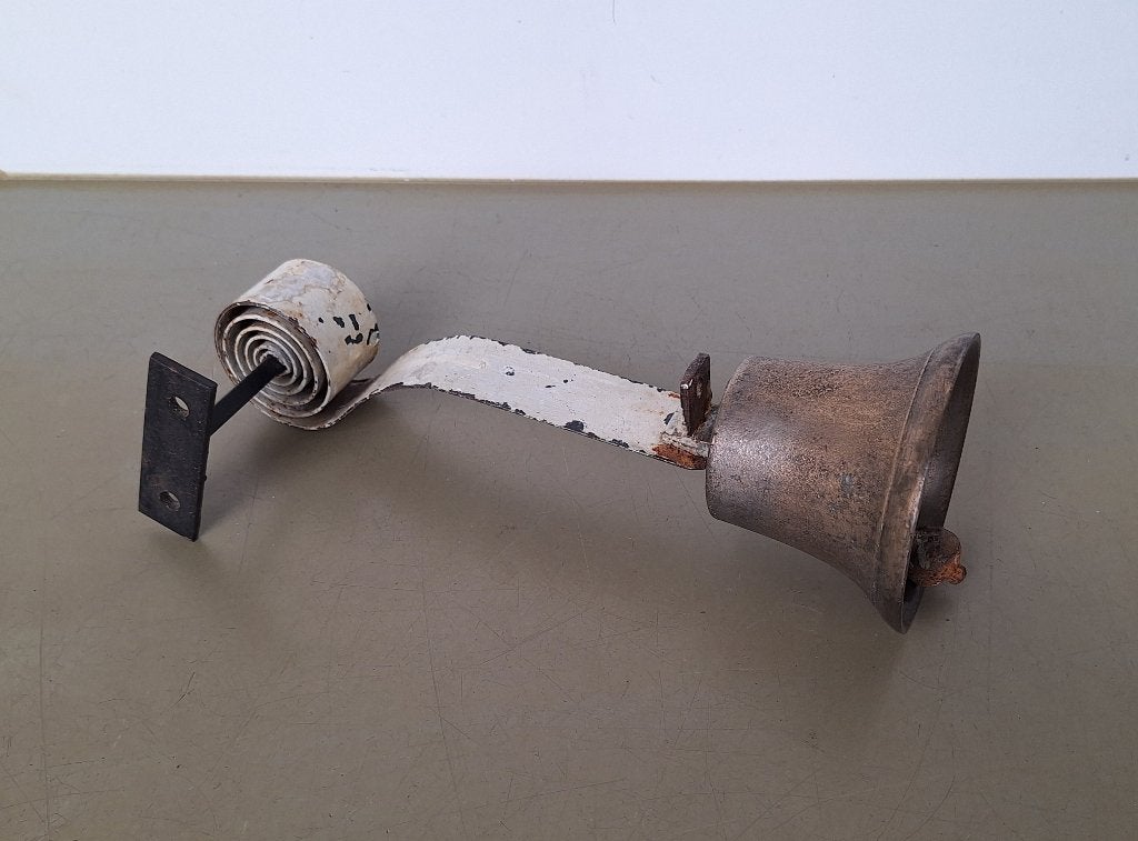 div vintage deurbel tafelbel hand-bel messing koper brons, Ophalen of Verzenden