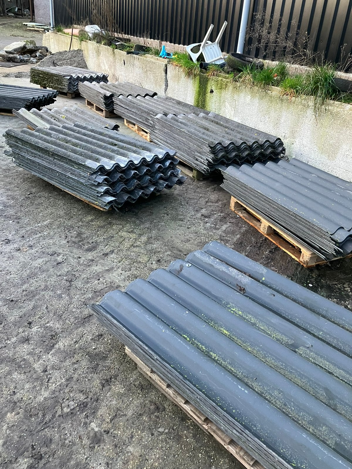 Asbestvrij Golfplaten 153cm, Ophalen, Zo goed als nieuw
