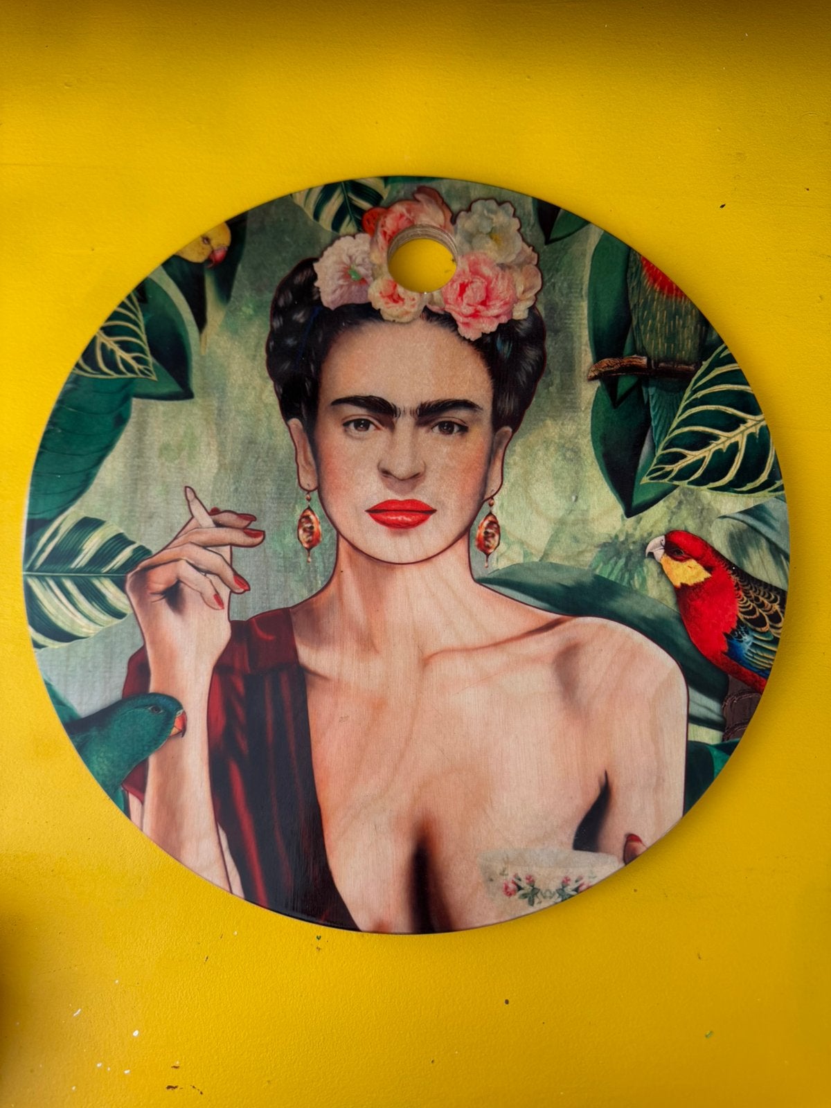 Frida Kahlo houten plaat, Ophalen of Verzenden, Hout, Portret