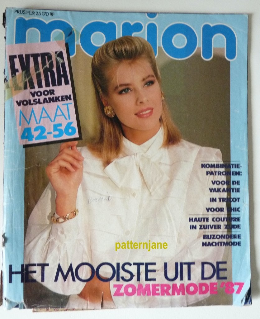 Marion patronen voor volslanke vrouwen - zomer 87 xl mode, Verzenden, Gebruikt, Vrouw, Marion