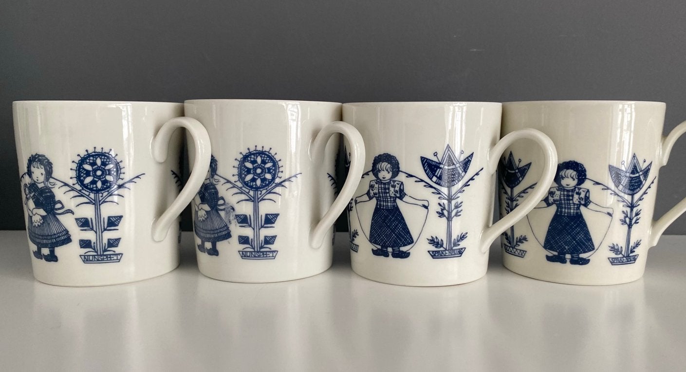 4 Vintage Kopjes Weicher Bavaria, Ophalen of Verzenden