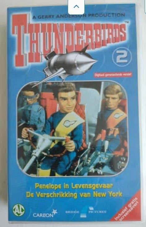 Thunderbirds 2 VHS - Penelope in Levensgevaar, Alle leeftijden, Ophalen of Verzenden, Gebruikt, Actie en Avontuur