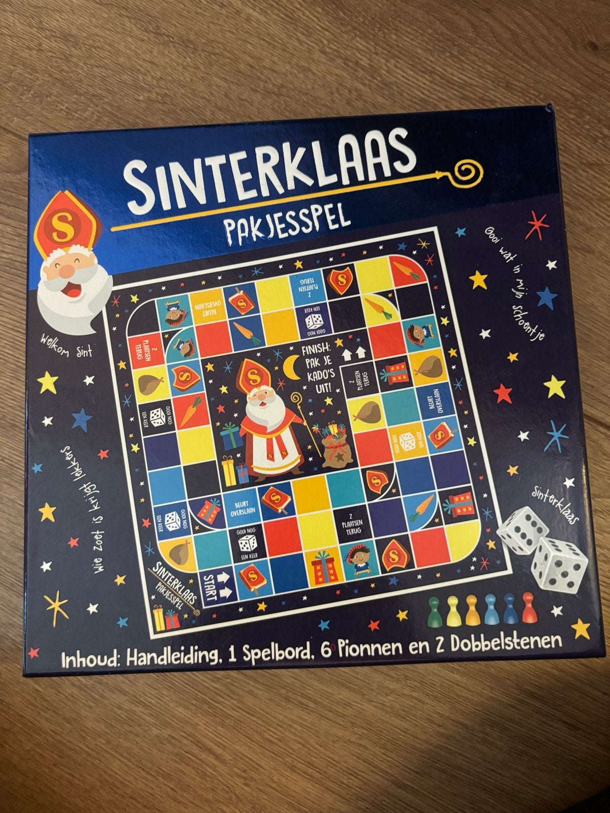 Sinterklaas Pakjesspel - Leuk bordspel voor de feestdagen, Drie of vier spelers, Ophalen of Verzenden, Zo goed als nieuw
