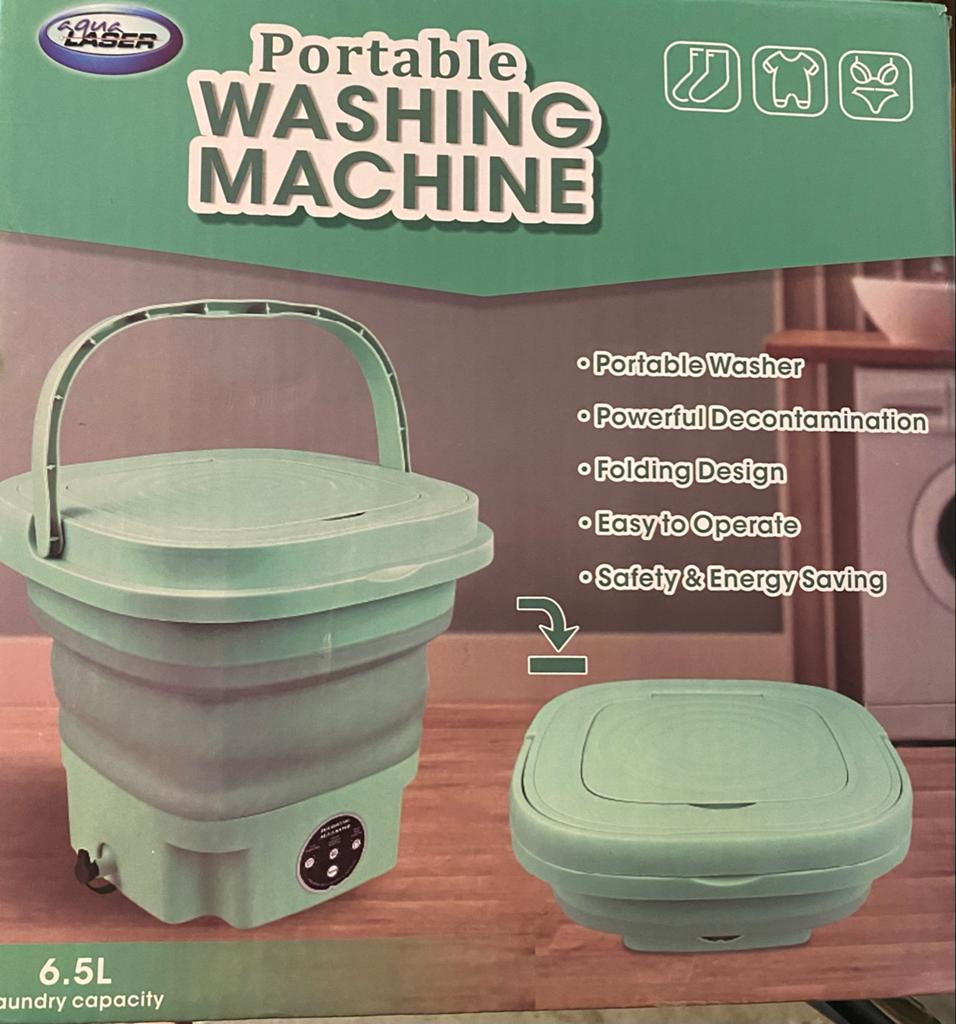 Draagbare Opvouwbare Wasmachine 6.5L - Ideaal voor Reizen, Witgoed en Apparatuur, Wasmachines, Minder dan 1200 toeren, Minder dan 85 cm