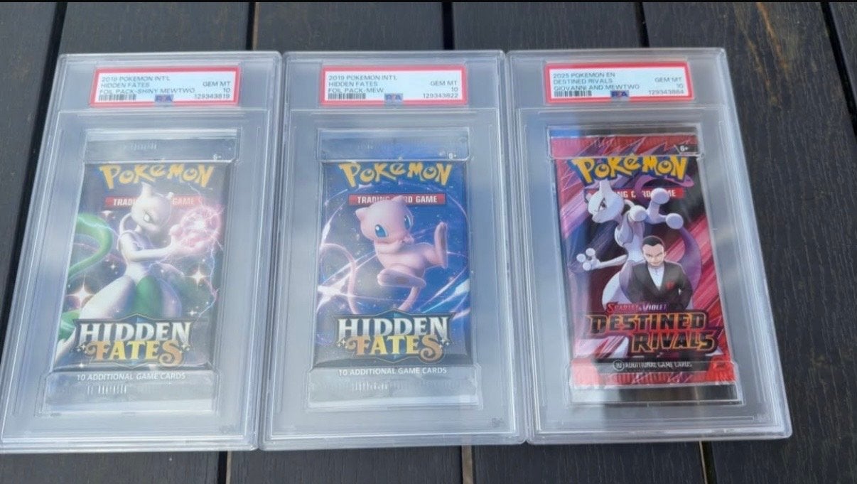 PSA 10 Pokemon Hidden Fates & Destined Rivals Booster Packs
