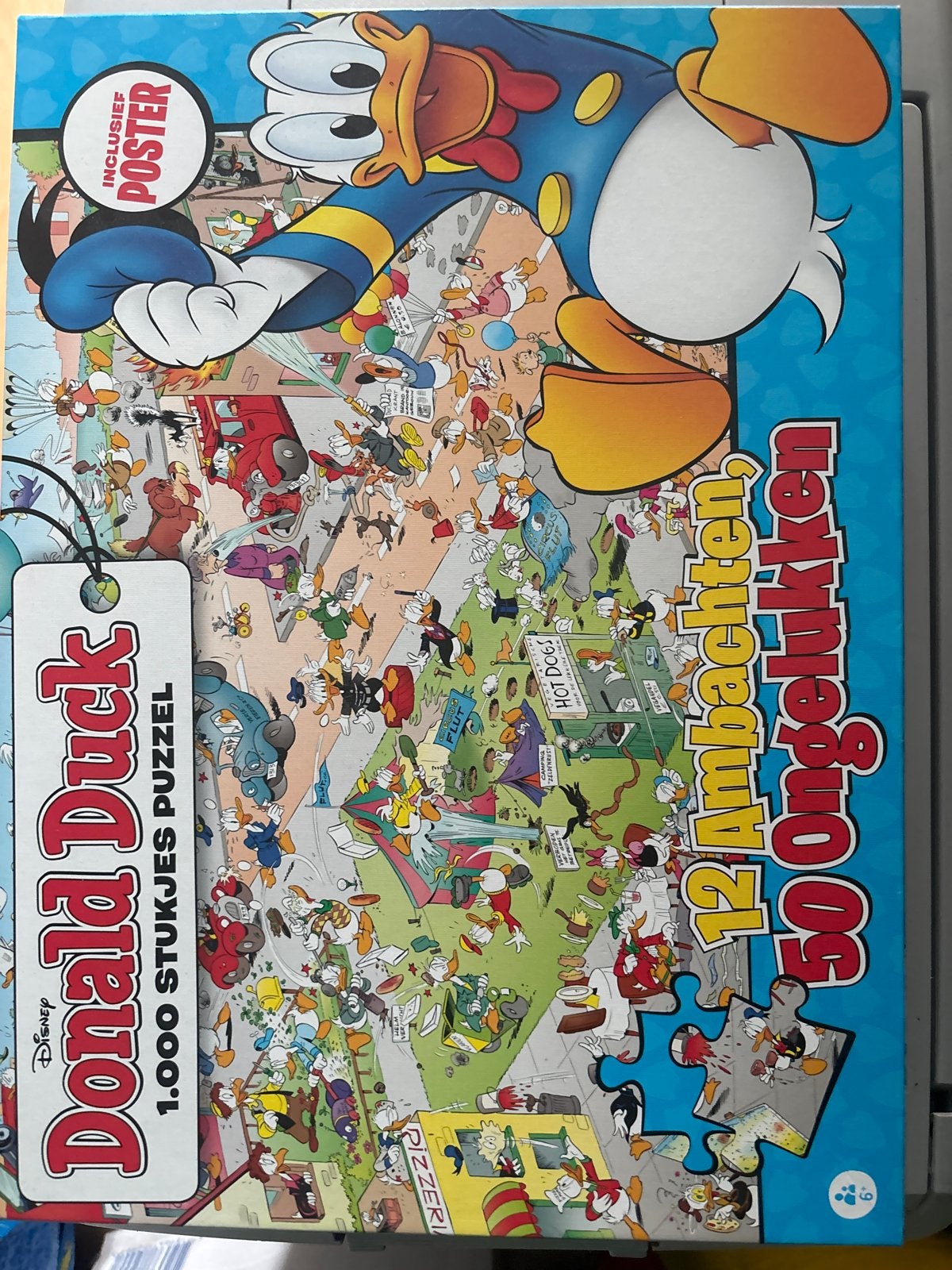 Donald Duck Legpuzzel - 1000 stukjes, Ophalen of Verzenden, 500 t/m 1500 stukjes, Gebruikt, Legpuzzel