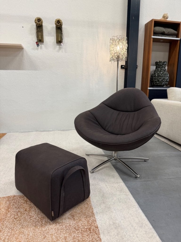 Nieuw Label van den Berg Hidde Soft Fauteuil bruin leer, Nieuw, Ophalen of Verzenden, Label, 75 tot 100 cm