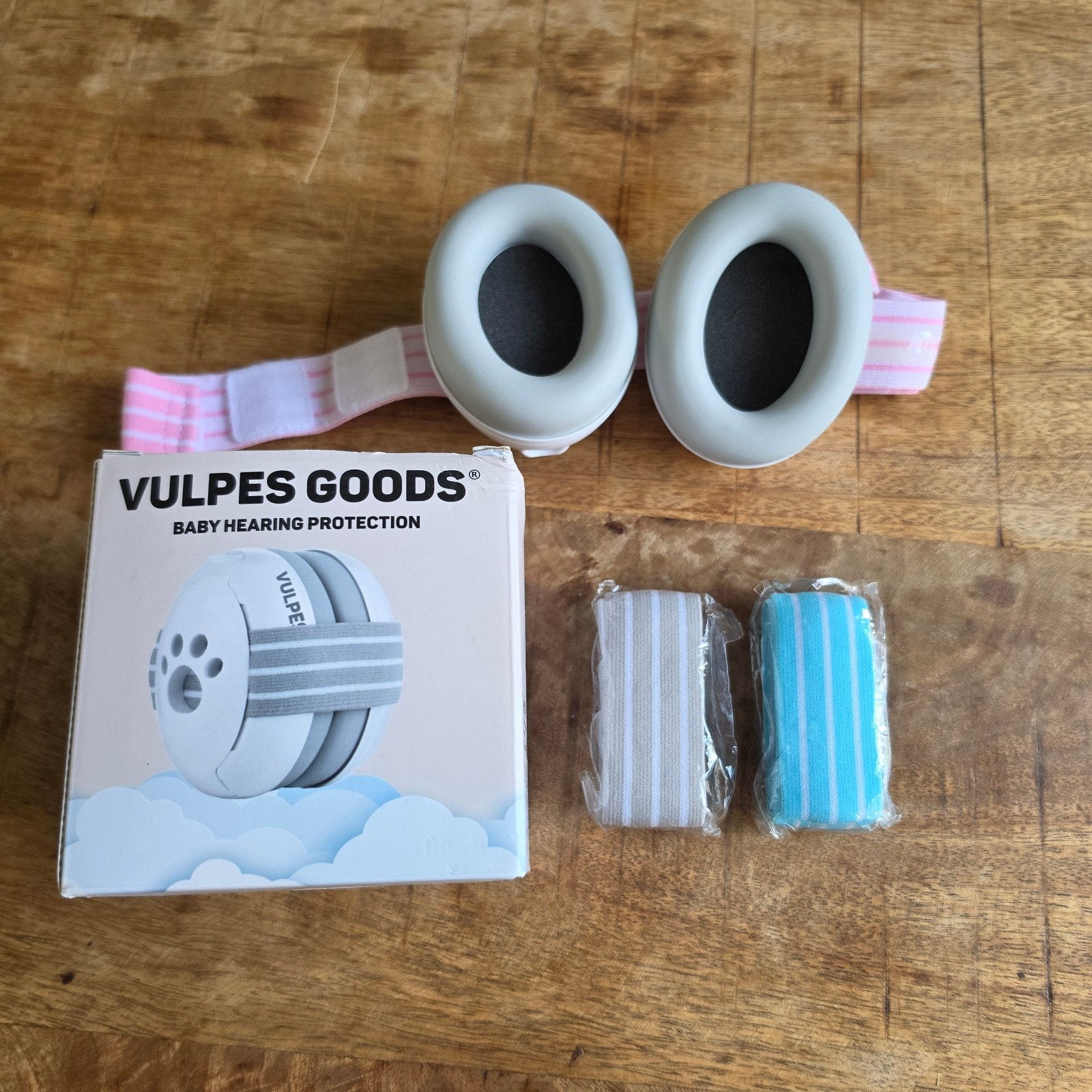 Vulpes Goods Baby Gehoorbescherming - Roze/Wit, Ophalen of Verzenden, Zo goed als nieuw