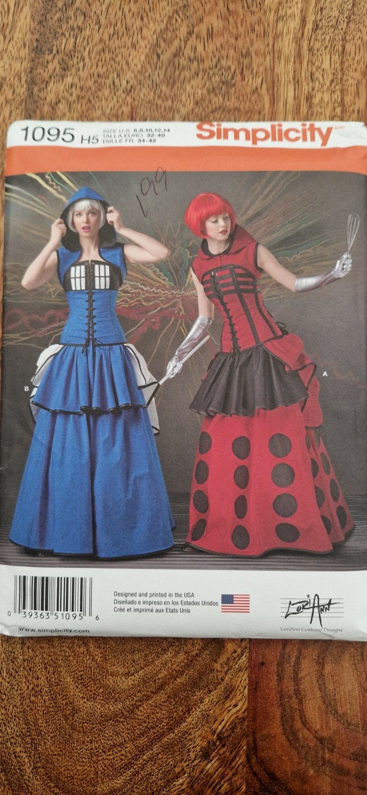 Heel bijzonder Cosplay Simplicity 1095 naaipatroon 32 tm 40, Hobby en Vrije tijd, Kledingpatronen, Ophalen of Verzenden, Nieuw
