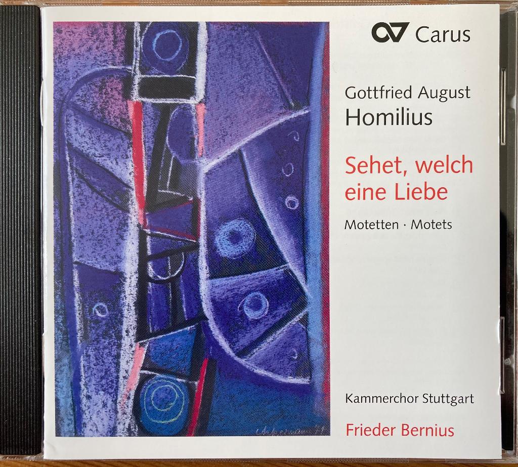 Homilius | Motetten | Frieder Bernius, Ophalen of Verzenden, Barok, Gebruikt, Vocaal