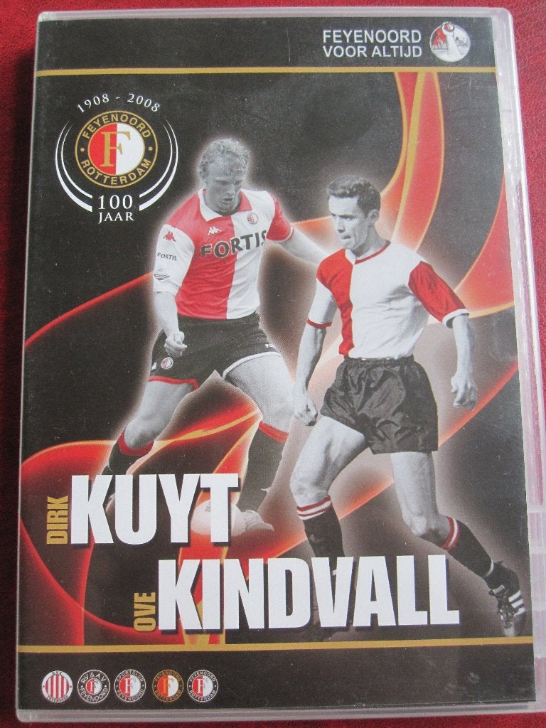 Feyenoord - Dirk Kuyt en Ove Kindvall, Voetbal, Alle leeftijden, Ophalen of Verzenden, Zo goed als nieuw