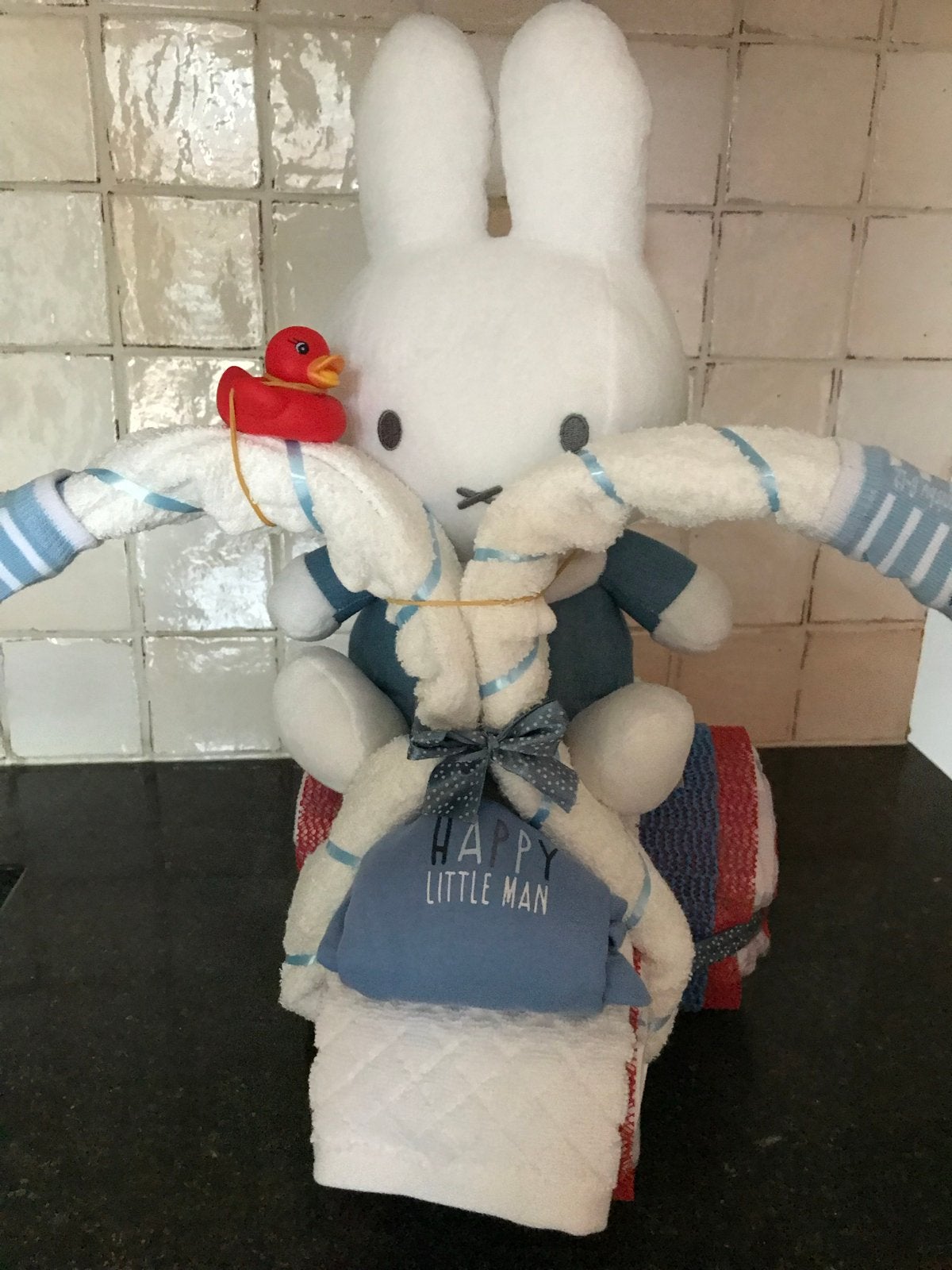 Nijntje Kraamcadeau: Luiertaart Motor met Knuffel, Ophalen of Verzenden, Nieuw, Kraamcadeau