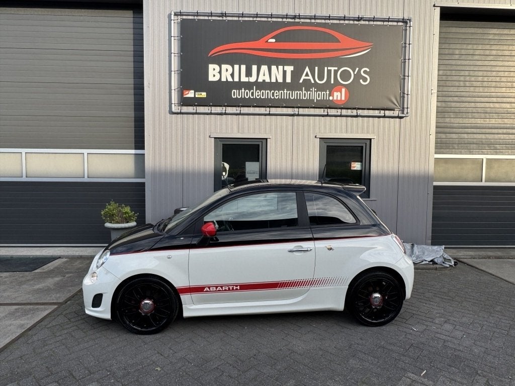 Fiat 500 1.4-16V Abarth (bj 2013), Auto's, Fiat, Voorwielaandrijving, Euro 5, 4 cilinders, Wit