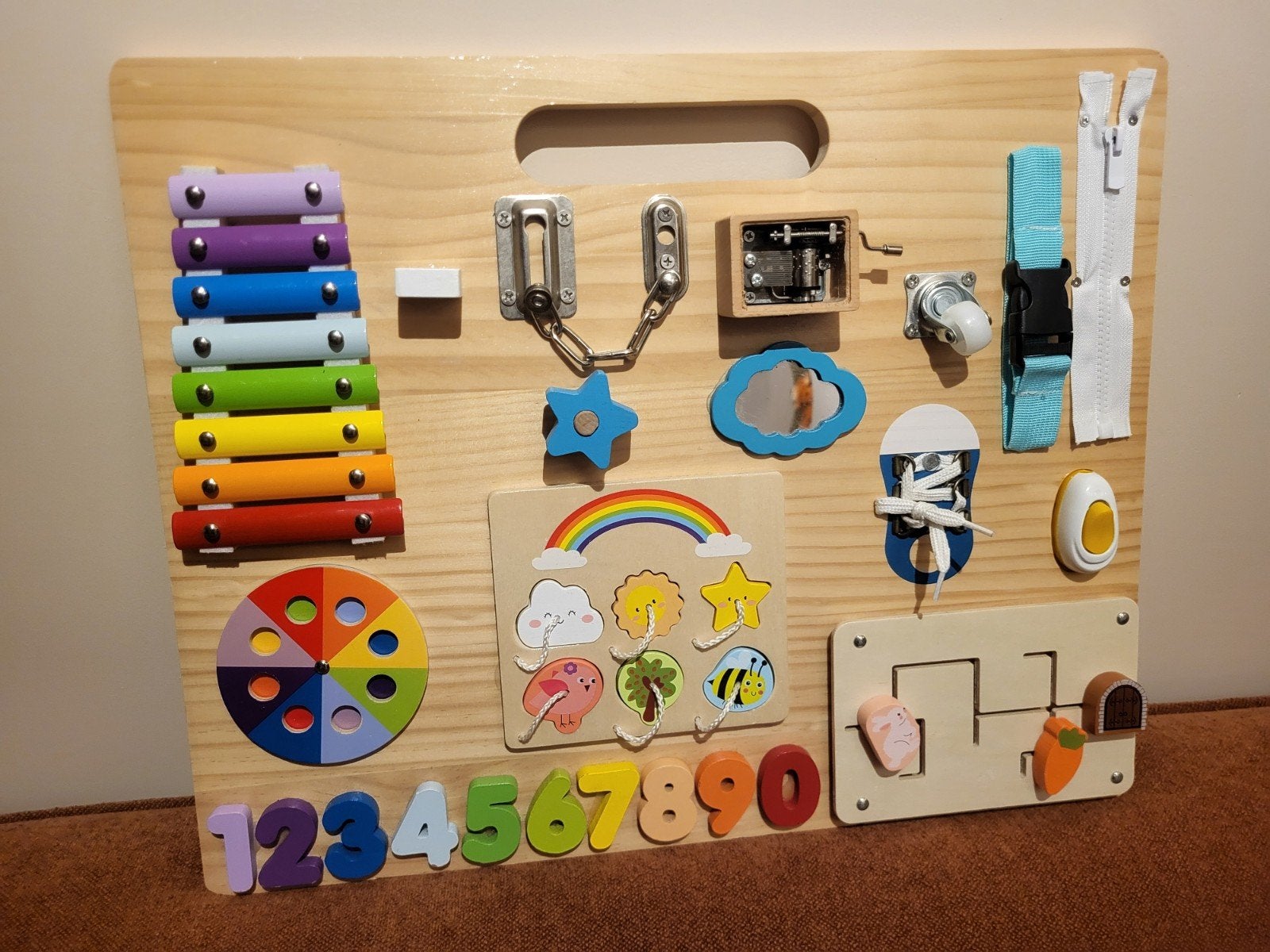 Kinder activiteitenbord / busy board, Ophalen of Verzenden, Zo goed als nieuw, Overige typen