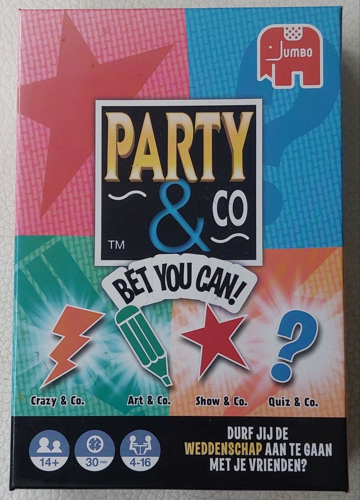 Party & Co Bet You Can! Bordspel van Jumbo, Vijf spelers of meer, Ophalen of Verzenden, Zo goed als nieuw, Jumbo