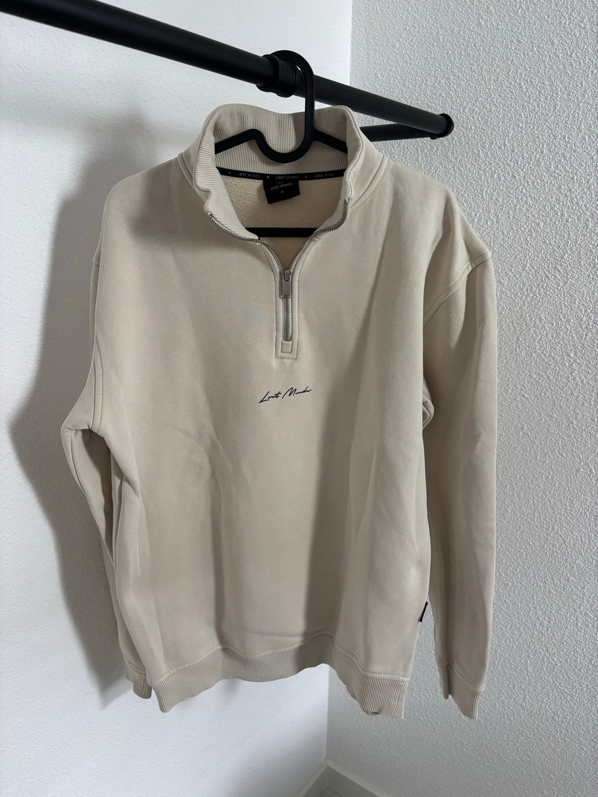 Lost Minds Quarter Zip Sweater - Beige - Maat XS, Kleding | Heren, Ophalen of Verzenden, Zo goed als nieuw, Maat 46 (S) of kleiner