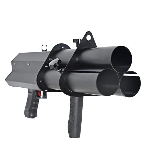 DJLicht 3 kops confetti shooter met accu en leds, Muziek en Instrumenten, Geluidgestuurd, ., Nieuw, Ophalen of Verzenden