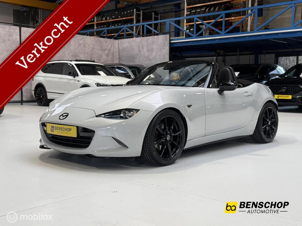 Mazda MX-5 2.0 SkyActiv-G 160 GT-M Aero Recaro Sportstoelen, 1998 cc, Zwart, 4 cilinders, Cabriolet