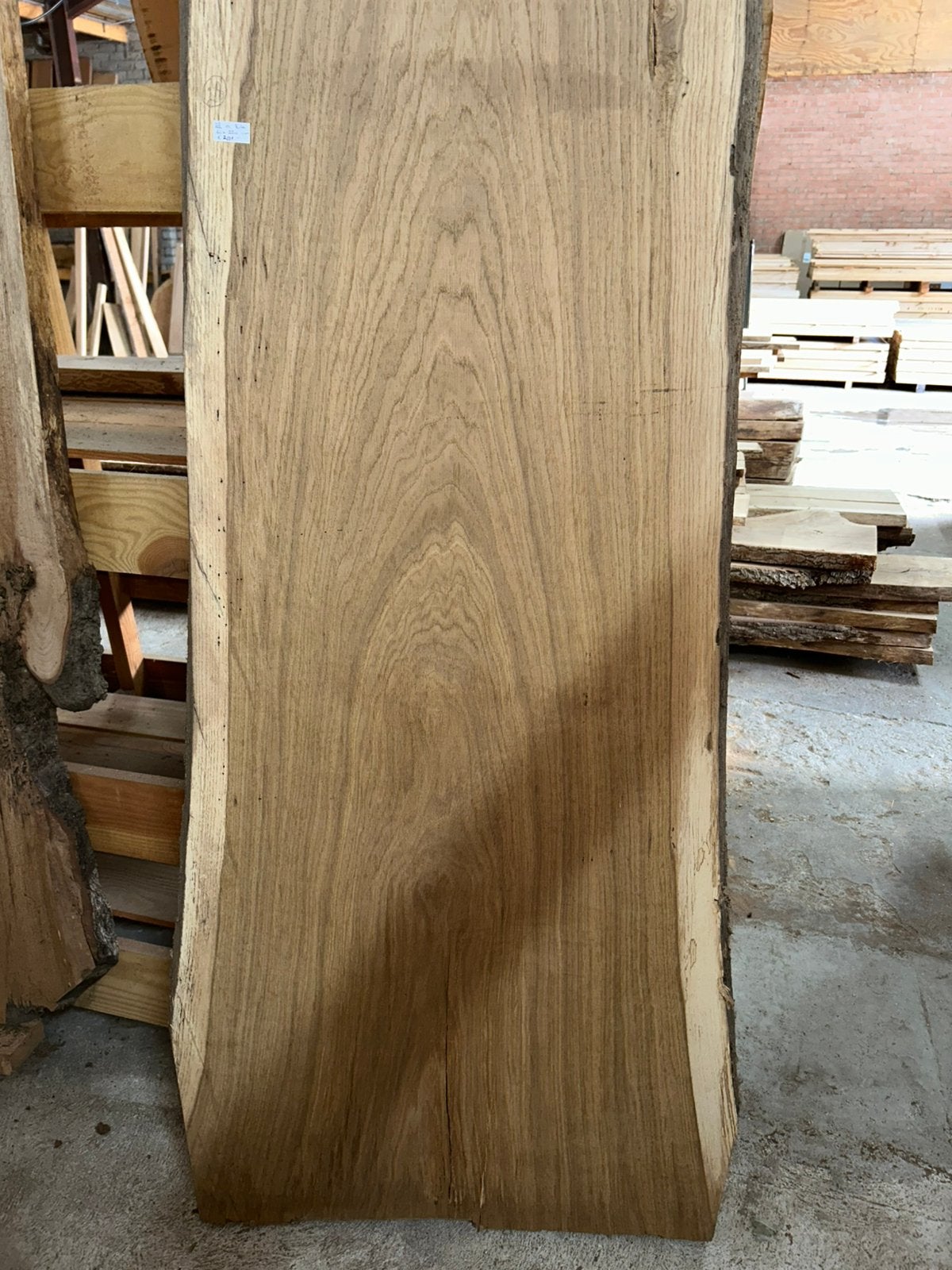 Nr 28/ Boomstamblad europees eiken ca 5x60x280cm, Ophalen, Nieuw, 250 cm of meer, Planken