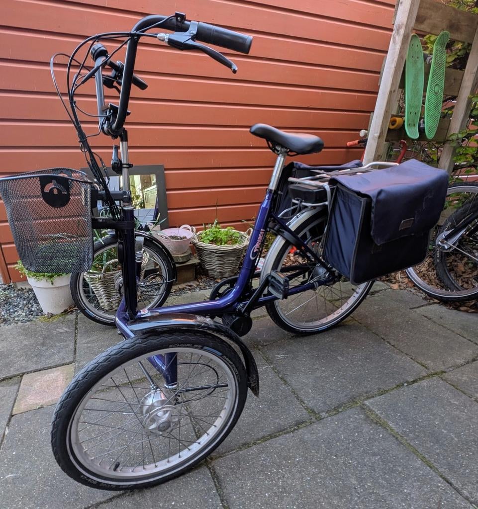 Trike driewieler elektrische fiets, Ophalen