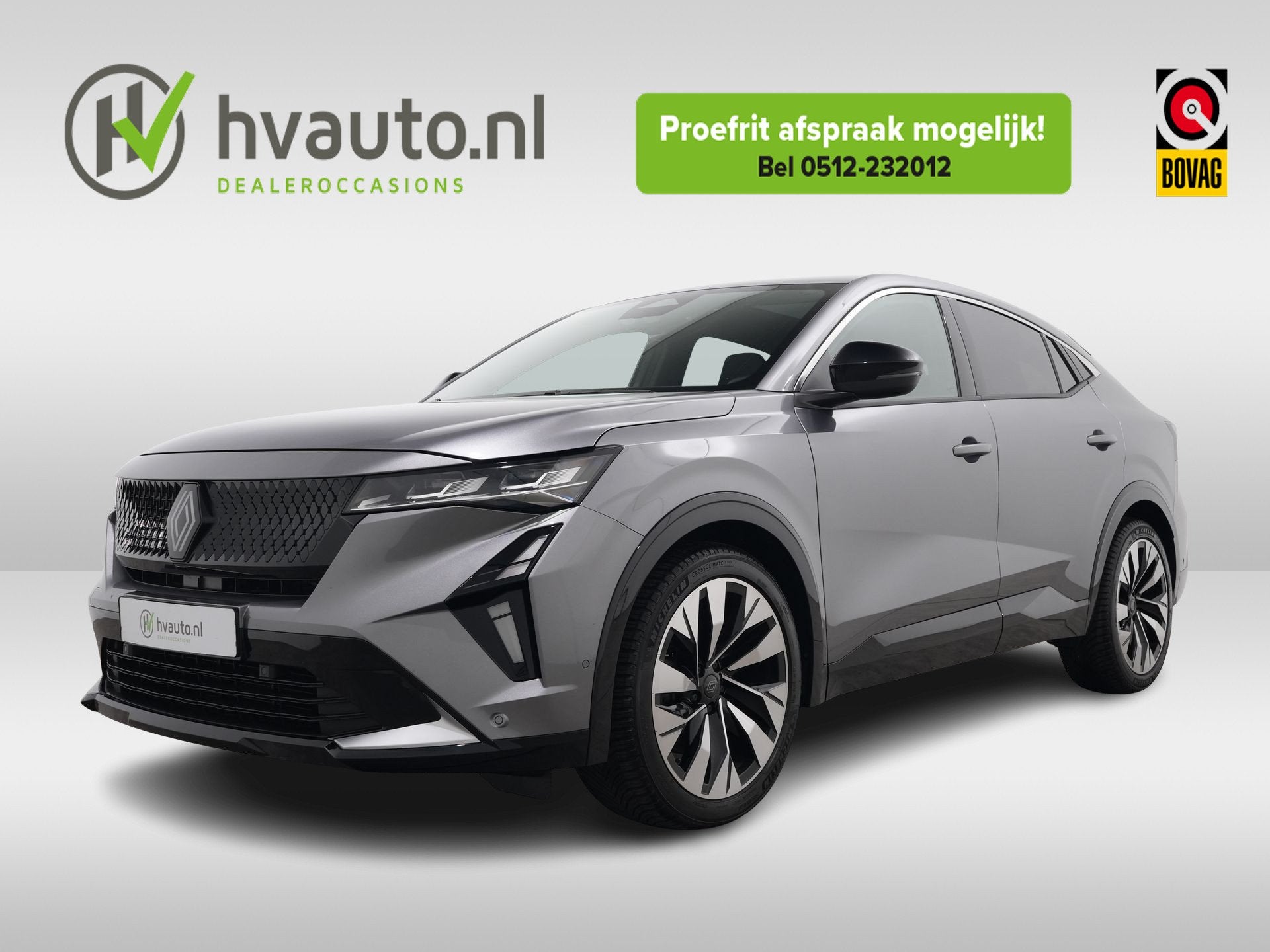 Renault Rafale 1.2 E-TECH FULL HYBRID 200PK TECHNO | Panoram, Auto's, Renault, Gebruikt, 1199 cc, 1634 kg, Leder en Stof