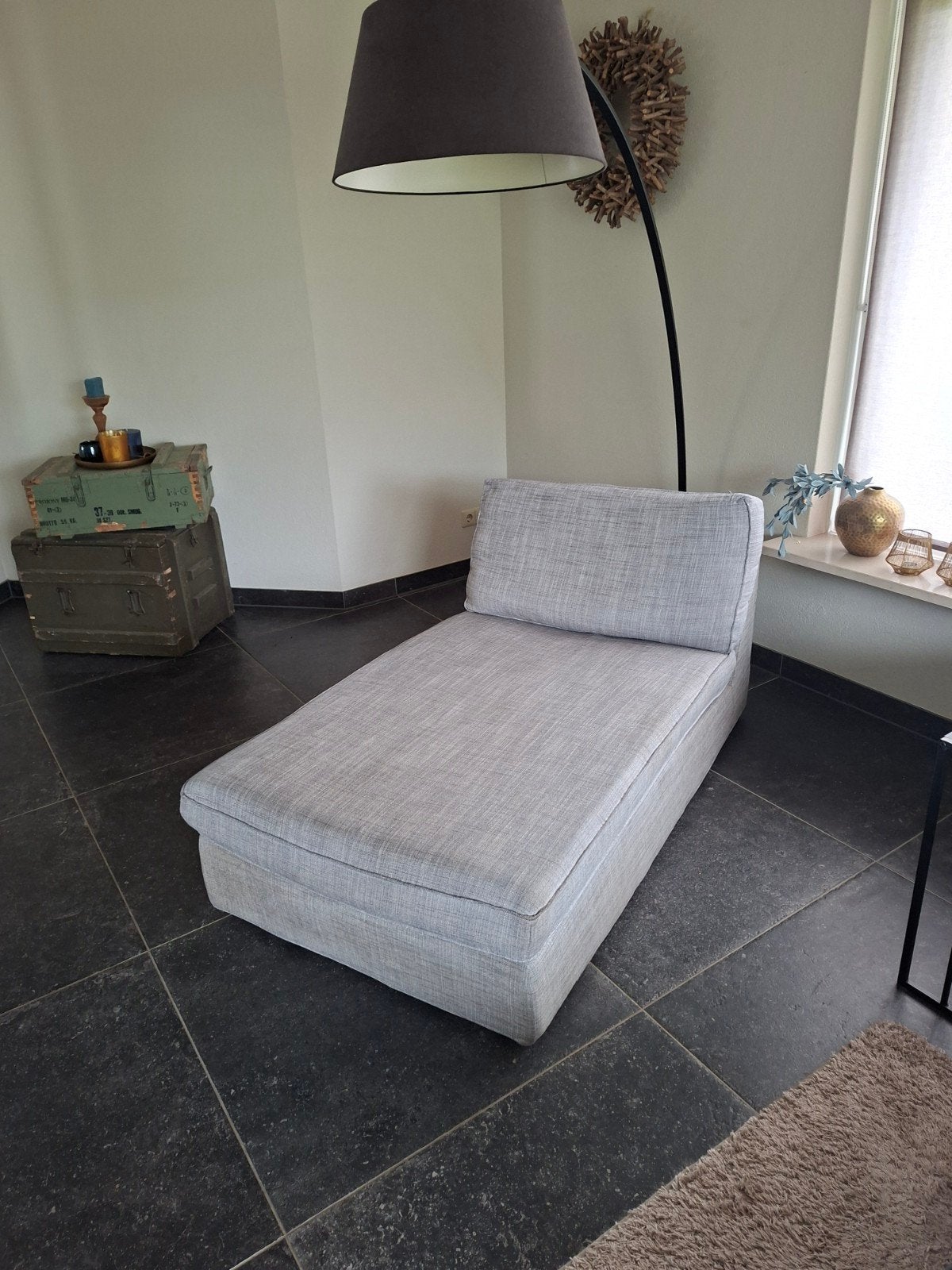 Mooie nette Sofa met lamp!, Ophalen, Zo goed als nieuw, Eenpersoons, Minder dan 150 cm